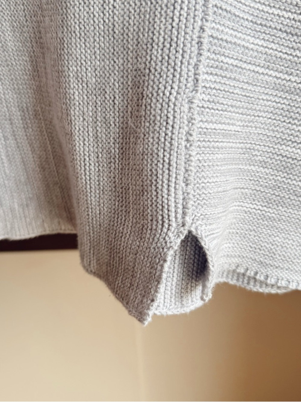 Habitat Women’s 100% Casual Light Grey Knit Pullover Sweater Feminine Capsule M - Picture 3 of 4